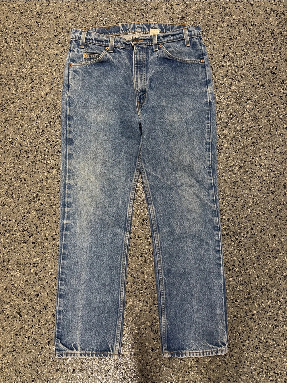 Vintage 90s Levi’s 505 Orange Tab Straight Leg Jeans 36x31
